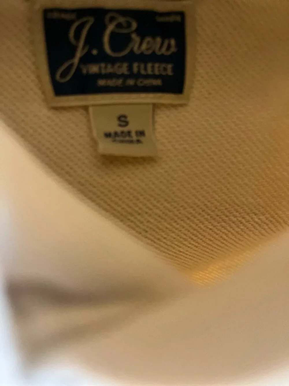 J. Crew Vintage Fleece Hoodie, Sz. S